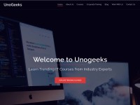 Desktop screenshot for unogeeks.com