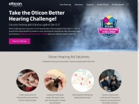 Desktop screenshot for oticon.com