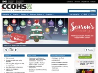 Desktop screenshot for ccohs.ca
