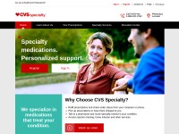 Desktop screenshot for cvsspecialty.com