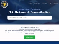 Desktop screenshot for oregonlicenseplate.com