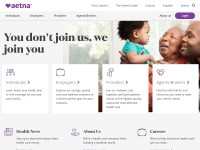 Desktop screenshot for aetna.com