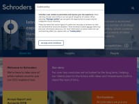 Desktop screenshot for schroders.com