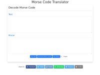 Desktop screenshot for morsecodetranslator.co