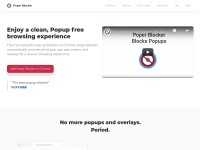 Desktop screenshot for poperblocker.com