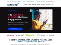 Desktop screenshot for accengage.com