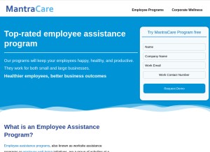 How eapemployeewellness.com looks like on a tablet such as an iPad.