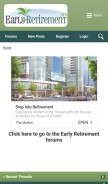 How early-retirement.org looks like on a mobile device such as an iPhone.