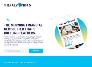 How earlybirdpublishing.com looks like on a tablet such as an iPad.