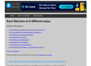How earn-bitcoins.net looks like on a tablet such as an iPad.