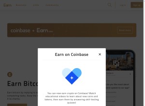 How earn.com looks like on a tablet such as an iPad.