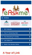 How easkme.com looks like on a mobile device such as an iPhone.
