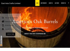 How eastasiacrafts.com looks like on a tablet such as an iPad.