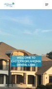 How easternoklahomadentalcare.com looks like on a mobile device such as an iPhone.