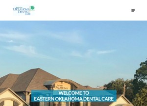 How easternoklahomadentalcare.com looks like on a tablet such as an iPad.