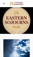 How easternsojourns.com looks like on a mobile device such as an iPhone.