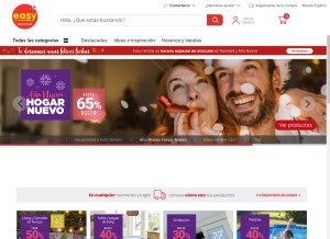 How easy.cl looks like on a tablet such as an iPad.