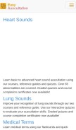How easyauscultation.com looks like on a mobile device such as an iPhone.