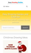How easydrawingguides.com looks like on a mobile device such as an iPhone.