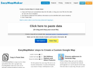 How easymapmaker.com looks like on a tablet such as an iPad.