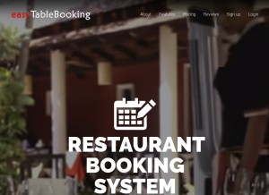 How easytablebooking.com looks like on a tablet such as an iPad.