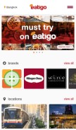 How eatigo.com looks like on a mobile device such as an iPhone.