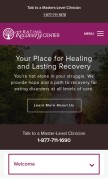 How eatingrecoverycenter.com looks like on a mobile device such as an iPhone.