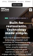 How eatos.com looks like on a mobile device such as an iPhone.