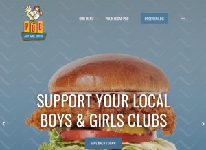 How eatpdq.com looks like on a tablet such as an iPad.