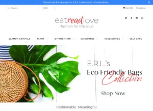 How eatreadlove.me looks like on a tablet such as an iPad.