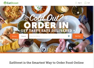 How eatst.co looks like on a tablet such as an iPad.