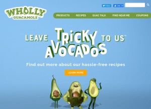 How eatwholly.com looks like on a tablet such as an iPad.