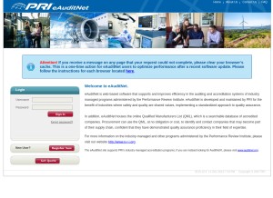 How eauditnet.com looks like on a tablet such as an iPad.