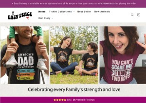 How eazypeace.com looks like on a tablet such as an iPad.