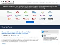 Desktop screenshot for khronos.org