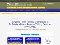 Desktop screenshot for send2press.com