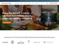 Desktop screenshot for mozenda.com