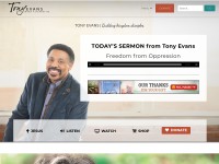 Desktop screenshot for tonyevans.org