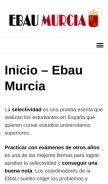 How ebaumurcia.es looks like on a mobile device such as an iPhone.