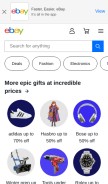 How ebay.in looks like on a mobile device such as an iPhone.