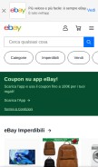 How ebay.it looks like on a mobile device such as an iPhone.