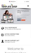 How ebaytemplatesshop.com looks like on a mobile device such as an iPhone.