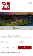 How ebby.com looks like on a mobile device such as an iPhone.