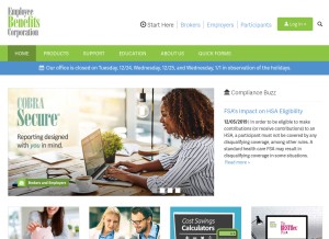 How ebcflex.com looks like on a tablet such as an iPad.