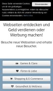 How ebesucher.de looks like on a mobile device such as an iPhone.