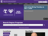 Desktop screenshot for tarleton.edu