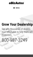 How ebizautos.com looks like on a mobile device such as an iPhone.