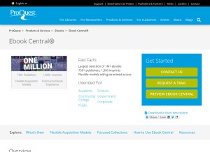 How eblib.com looks like on a tablet such as an iPad.
