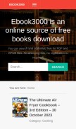 How ebook3000.com looks like on a mobile device such as an iPhone.