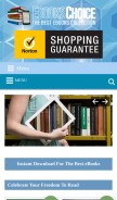 How ebookschoice.com looks like on a mobile device such as an iPhone.